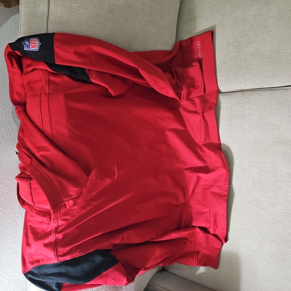 49ers Red Hoodie. Nike. NWT. High Quality Dri Fit Material. - Picture 2 of 9
